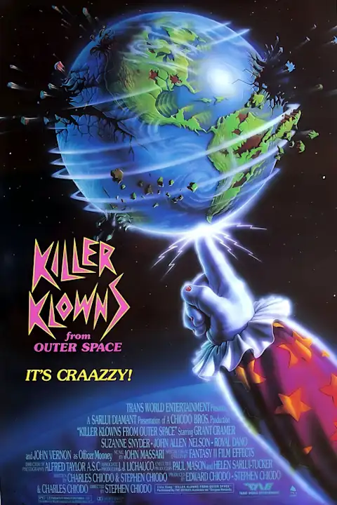 Filmo plakatas Killer Klowns from Outer Space 1988 – filmo plakatas | Framein