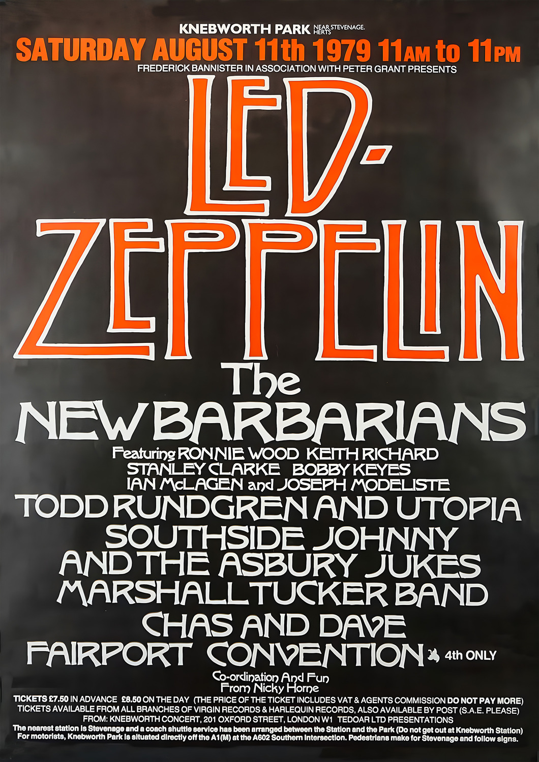 Vintažinis Led Zeppelin (11) koncerto plakatas – vintažinis koncerto plakatas | Framein