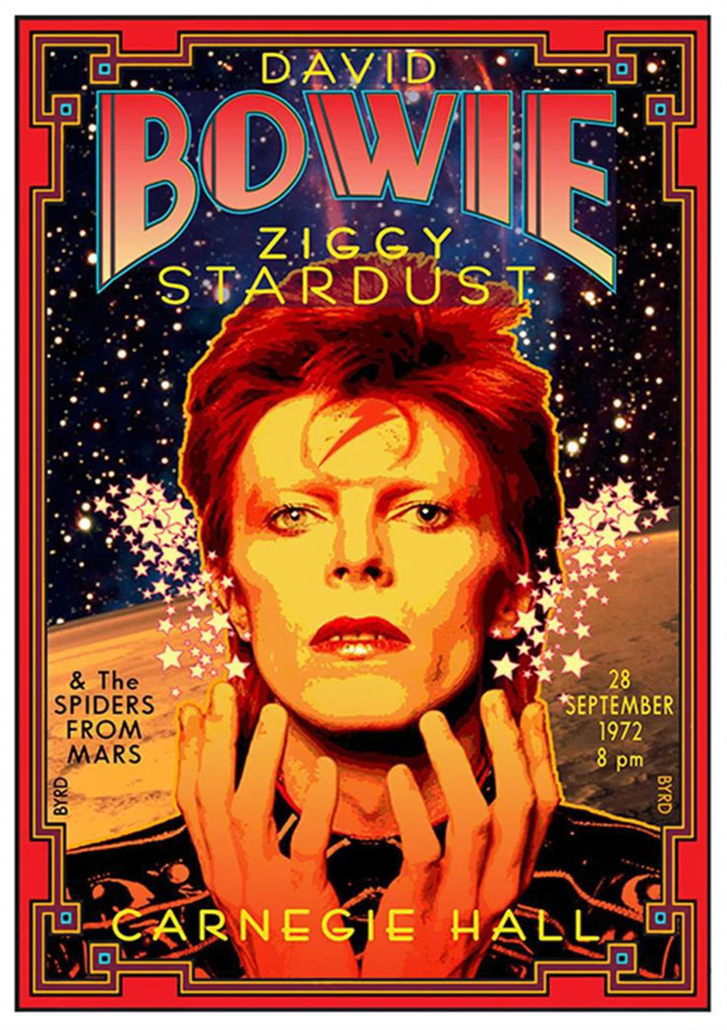 Vintažinis David Bowie (3) koncerto plakatas – vintažinis koncerto plakatas | Framein
