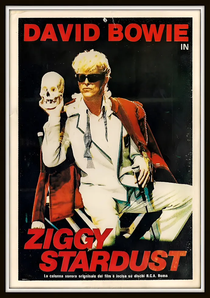 Vintažinis Davis Bowie koncerto plakatas – vintažinis koncerto plakatas | Framein