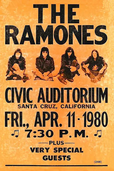 Vintažinis The Ramones koncerto plakatas – vintažinis koncerto plakatas | Framein