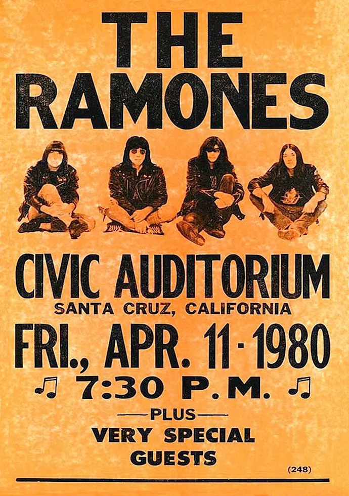 Vintažinis The Ramones koncerto plakatas – vintažinis koncerto plakatas | Framein