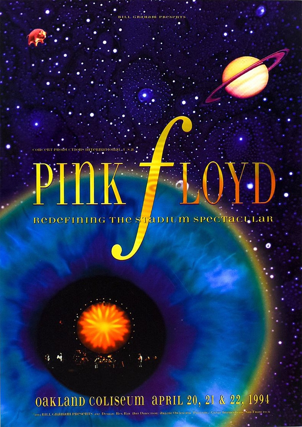 Vintažinis Pink Floyd (14) koncerto plakatas – vintažinis koncerto plakatas | Framein