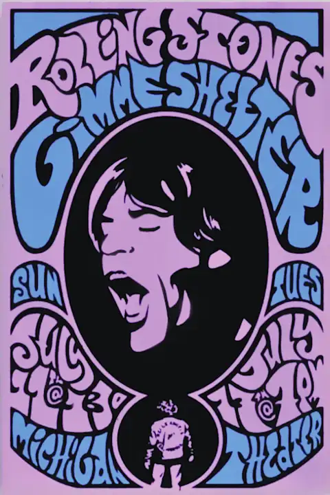 Vintažinis The Rolling Stones 4 koncerto plakatas – vintažinis koncerto plakatas | Framein
