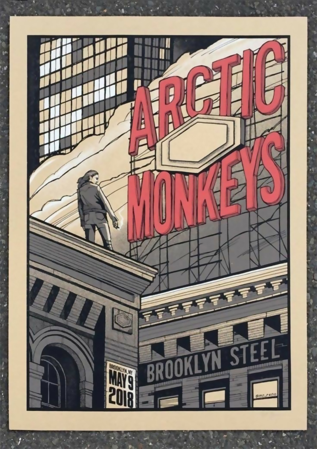 Vintažinis Arctic Monkeys (2) koncerto plakatas – vintažinis koncerto plakatas | Framein