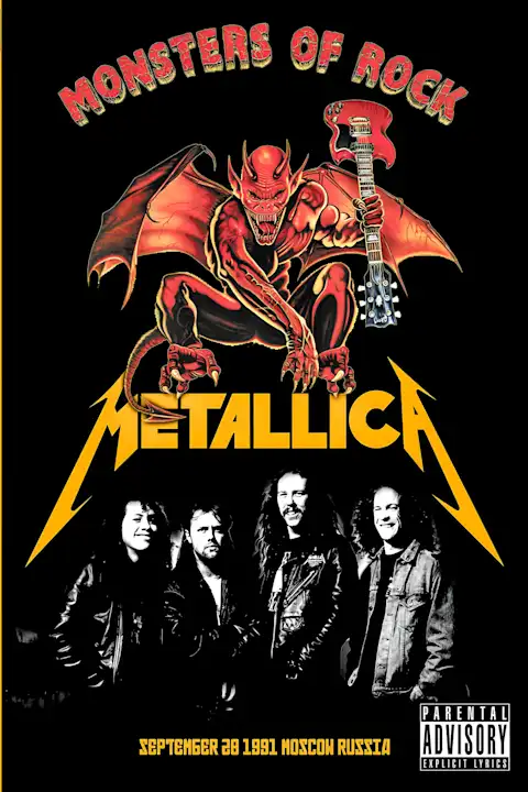 Vintažinis Metallica (12) koncerto plakatas – vintažinis koncerto plakatas | Framein