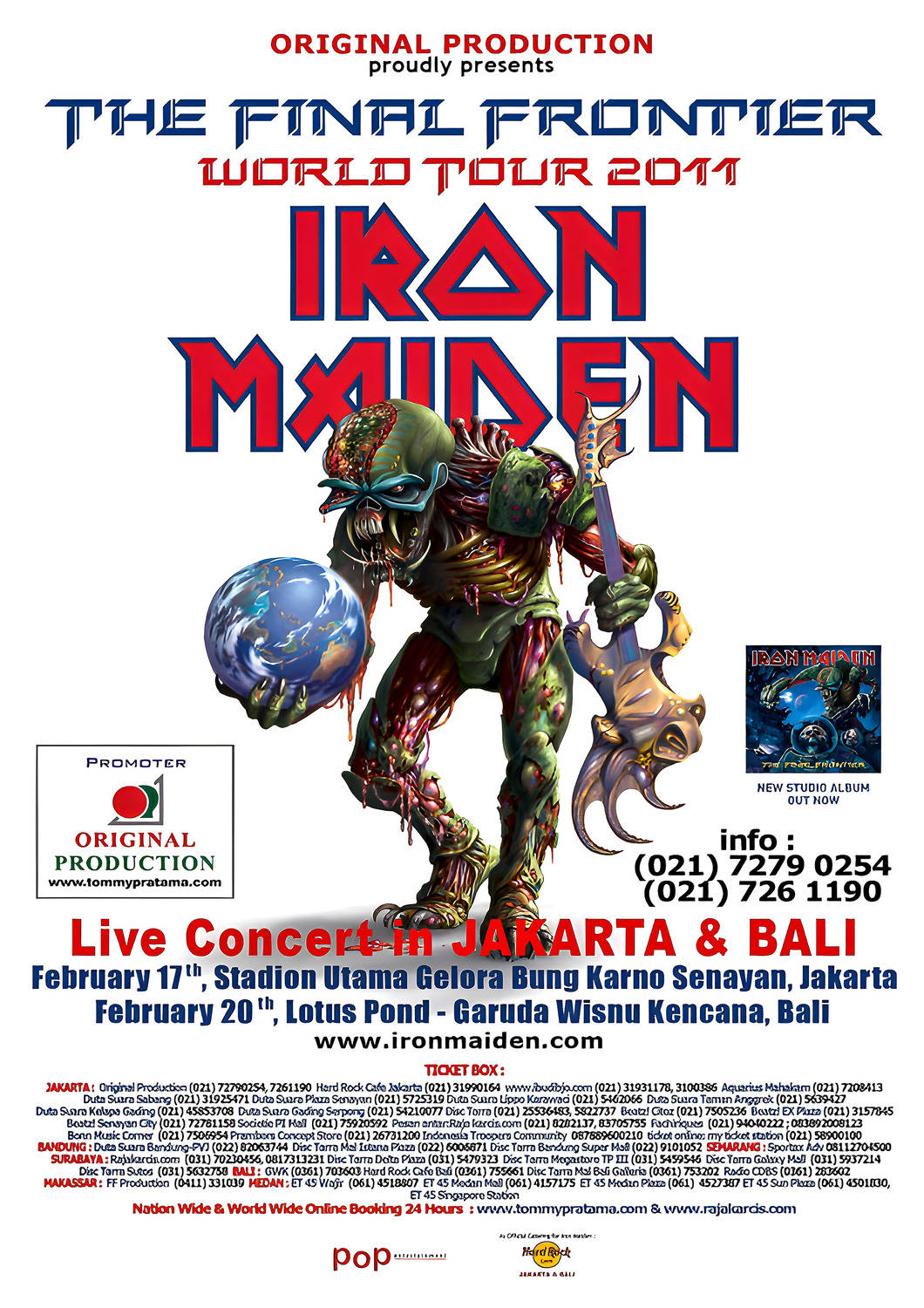 Vintažinis Iron Maiden (3) koncerto plakatas – vintažinis koncerto plakatas | Framein