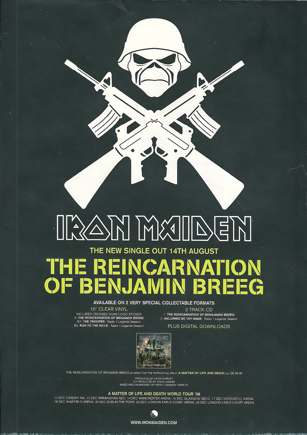 Vintažinis Iron Maiden (8) koncerto plakatas – vintažinis koncerto plakatas | Framein