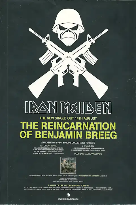 Vintažinis Iron Maiden (8) koncerto plakatas – vintažinis koncerto plakatas | Framein
