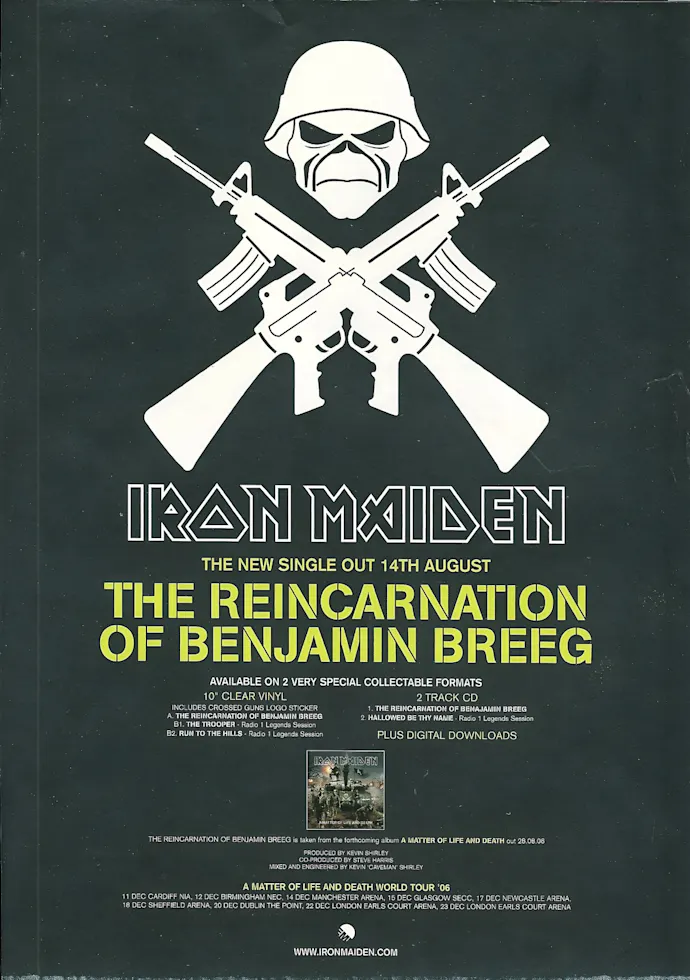 Vintažinis Iron Maiden (8) koncerto plakatas – vintažinis koncerto plakatas | Framein