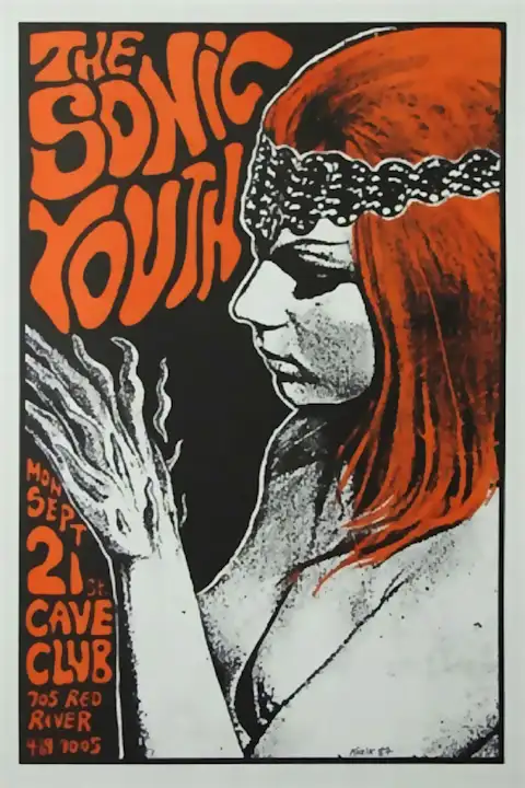 Vintažinis The Sonic Youth koncerto plakatas – vintažinis koncerto plakatas | Framein