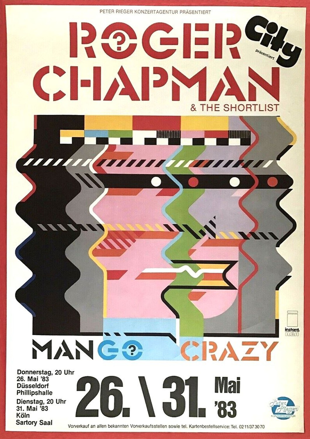 Vintažinis Roger Chapman (2) koncerto plakatas – vintažinis koncerto plakatas | Framein