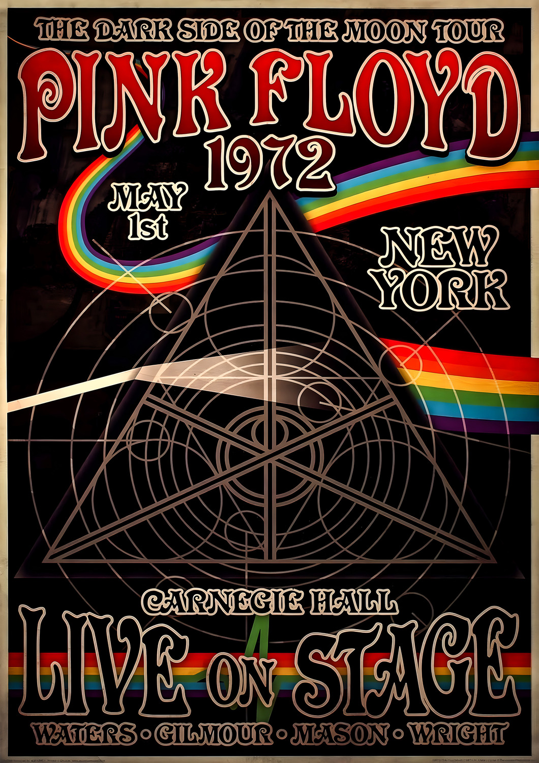 Vintažinis Pink Floyd (15) koncerto plakatas – vintažinis koncerto plakatas | Framein
