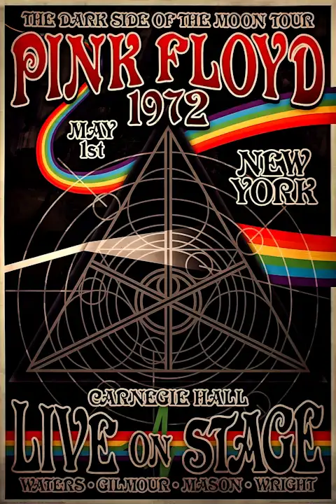 Vintažinis Pink Floyd (15) koncerto plakatas – vintažinis koncerto plakatas | Framein