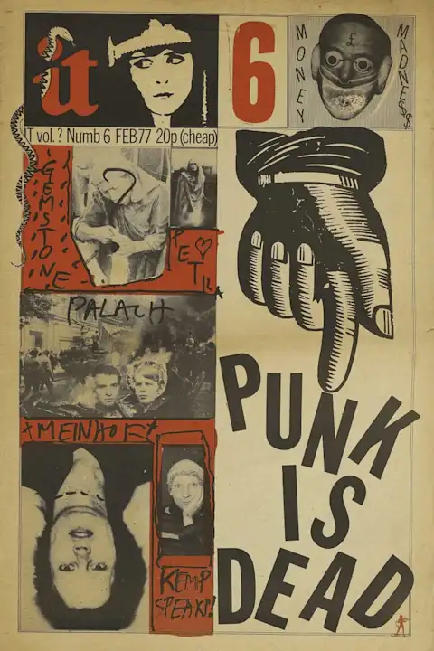 Vintažinis Punk is Dead koncerto plakatas – vintažinis koncerto plakatas | Framein