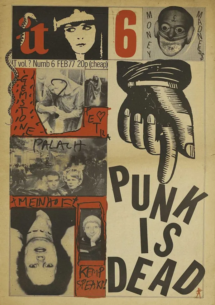 Vintažinis Punk is Dead koncerto plakatas – vintažinis koncerto plakatas | Framein