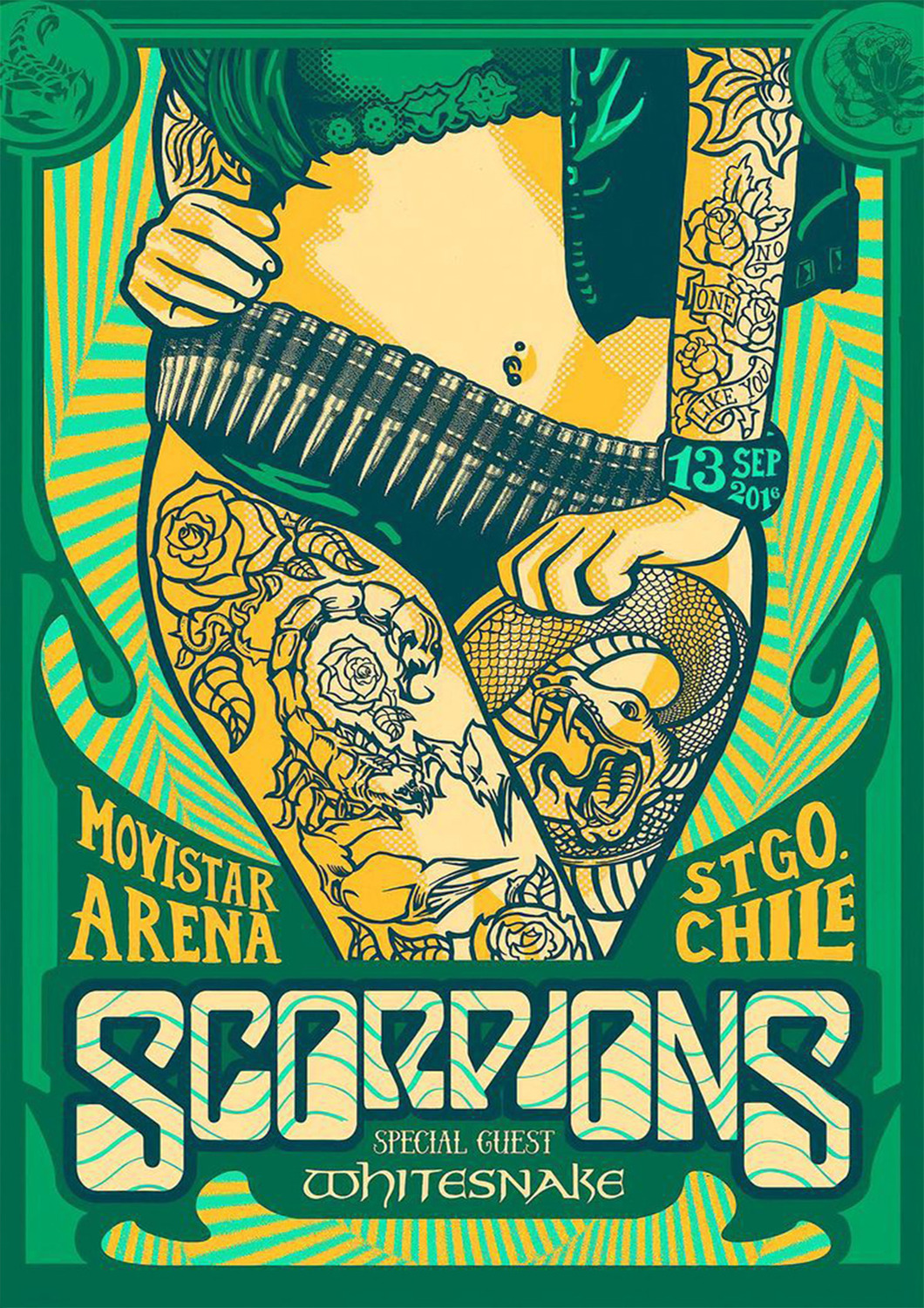 Vintažinis Scorpions (2) koncerto plakatas – vintažinis koncerto plakatas | Framein