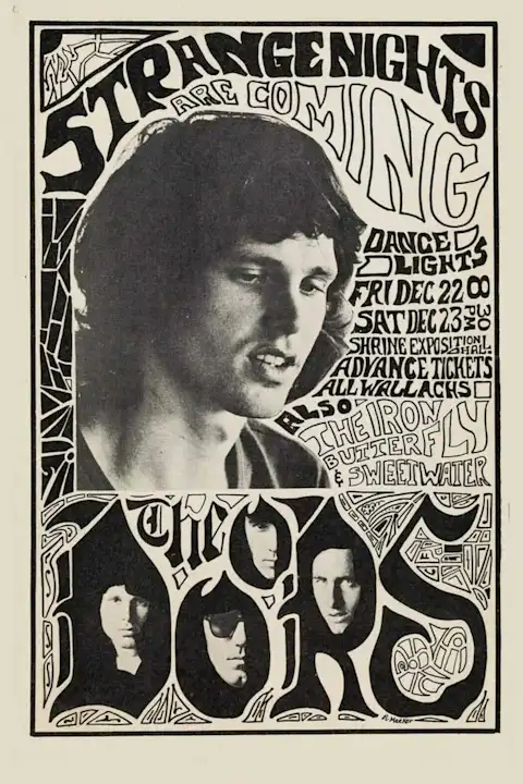 Vintažinis The Doors (2) koncerto plakatas – vintažinis koncerto plakatas | Framein