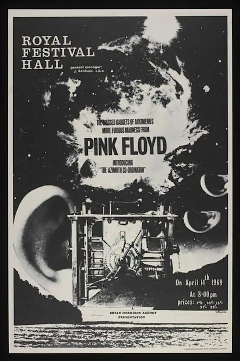 Vintažinis Pink Floyd 4 koncerto plakatas – vintažinis koncerto plakatas | Framein