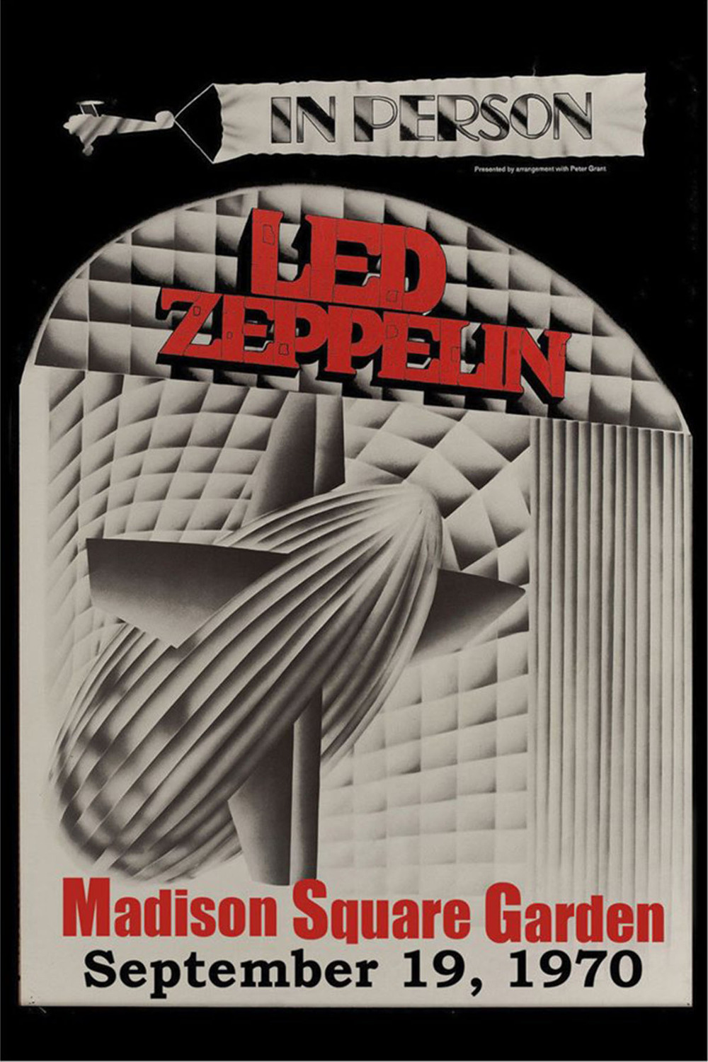 Vintažinis Led Zeppelin koncerto plakatas – vintažinis koncerto plakatas | Framein