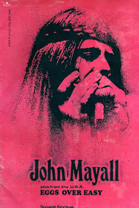 Vintažinis John Mayall koncerto plakatas – vintažinis koncerto plakatas | Framein