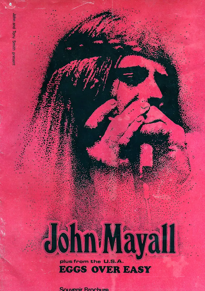 Vintažinis John Mayall koncerto plakatas – vintažinis koncerto plakatas | Framein