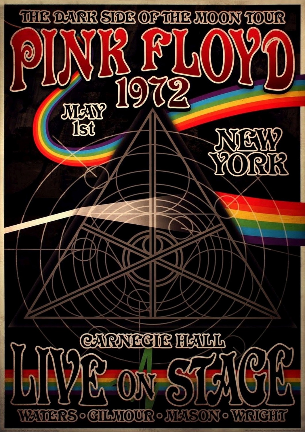 Vintažinis Pink Floyd (8) koncerto plakatas – vintažinis koncerto plakatas | Framein