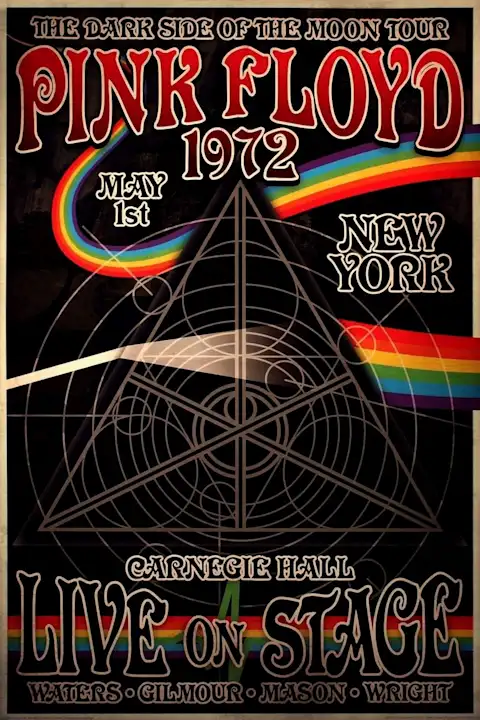 Vintažinis Pink Floyd (8) koncerto plakatas – vintažinis koncerto plakatas | Framein