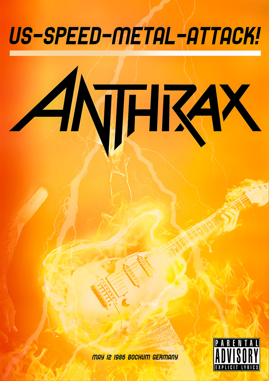 Vintažinis Anthrax koncerto plakatas – vintažinis koncerto plakatas | Framein