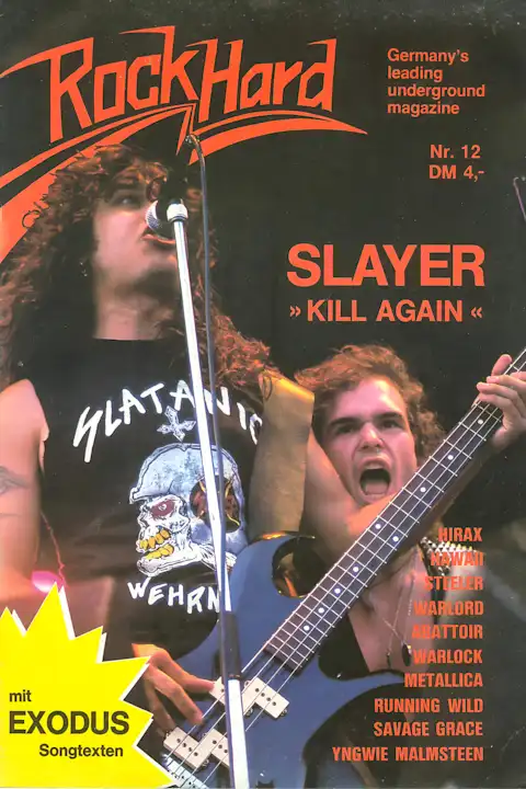 Vintažinis Slayer (2) koncerto plakatas – vintažinis koncerto plakatas | Framein