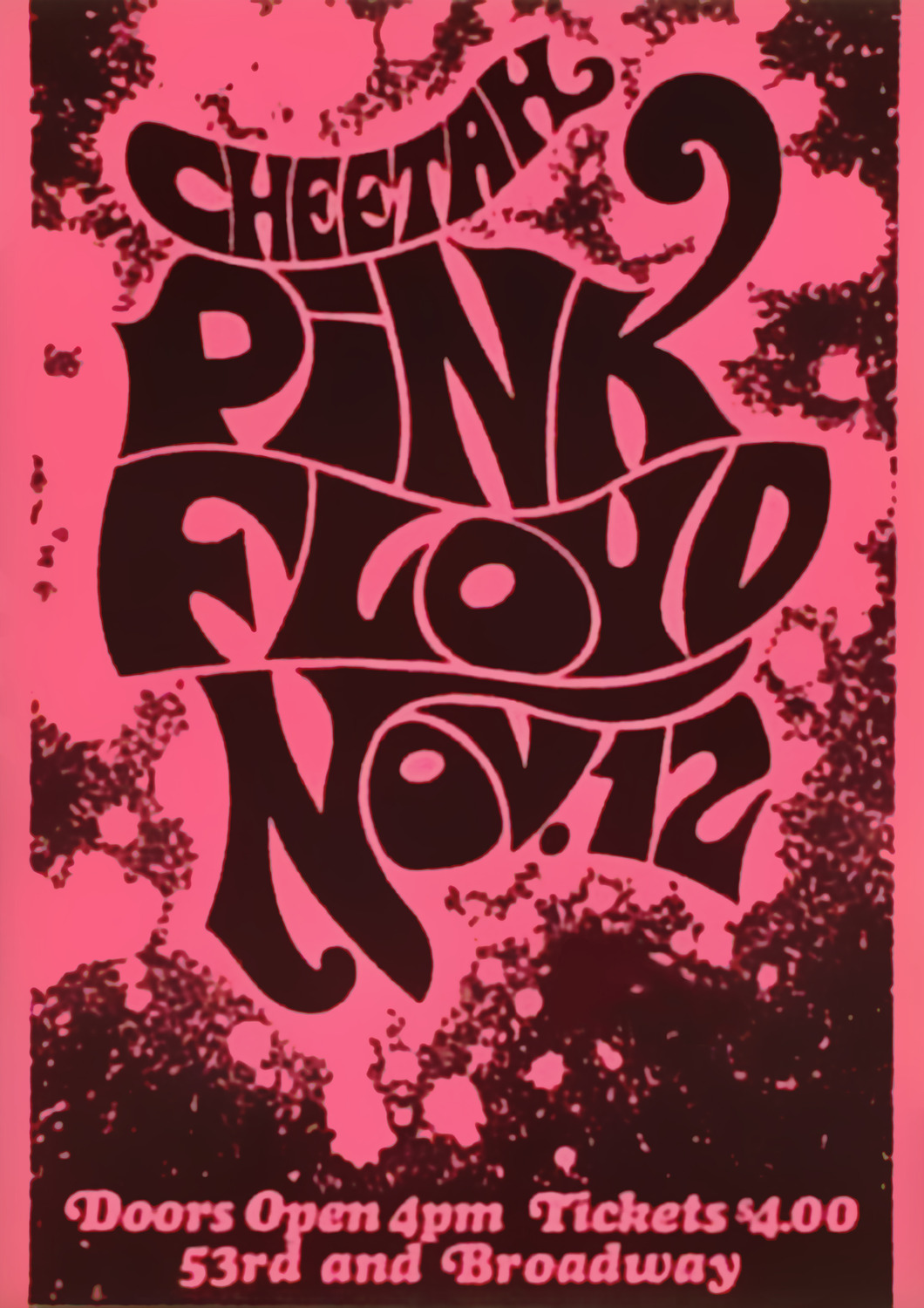 Vintažinis Pink Floyd 5 koncerto plakatas – vintažinis koncerto plakatas | Framein