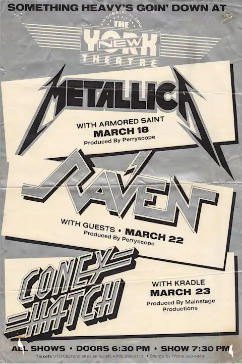 Vintažinis Metallica (14) koncerto plakatas – vintažinis koncerto plakatas | Framein