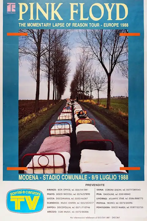 Vintažinis Pink Floyd (12) koncerto plakatas – vintažinis koncerto plakatas | Framein