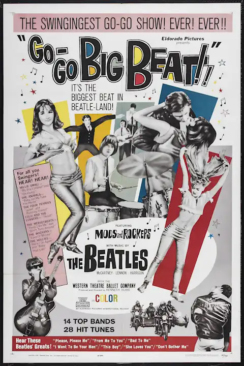 Vintažinis The Beatles (6) koncerto plakatas – vintažinis koncerto plakatas | Framein