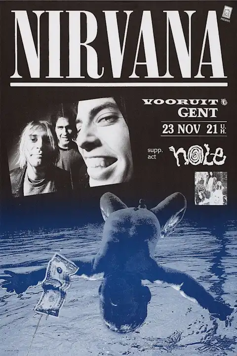 Vintažinis Nirvana (13) koncerto plakatas – vintažinis koncerto plakatas | Framein