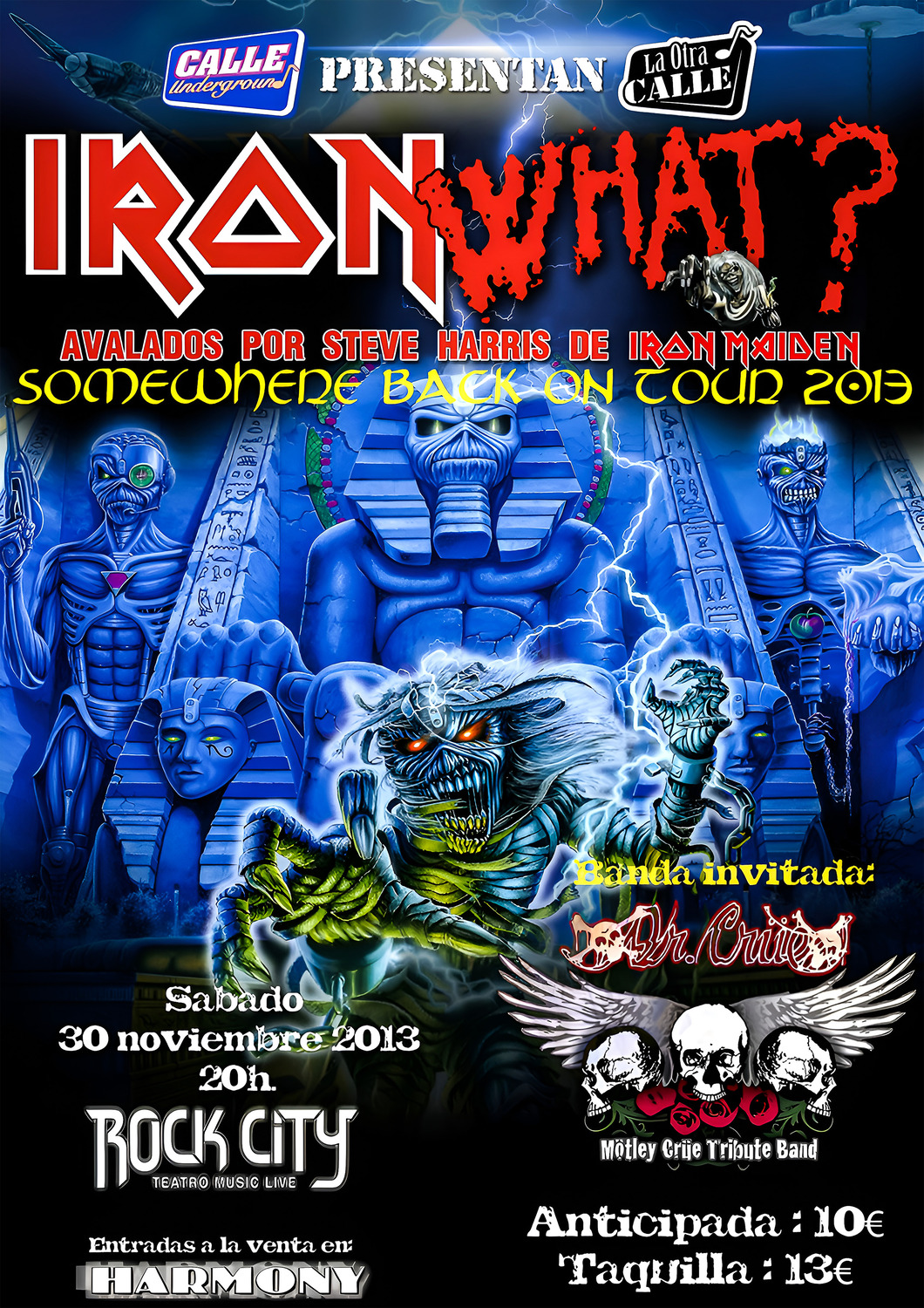 Vintažinis Iron Maiden (7) koncerto plakatas – vintažinis koncerto plakatas | Framein