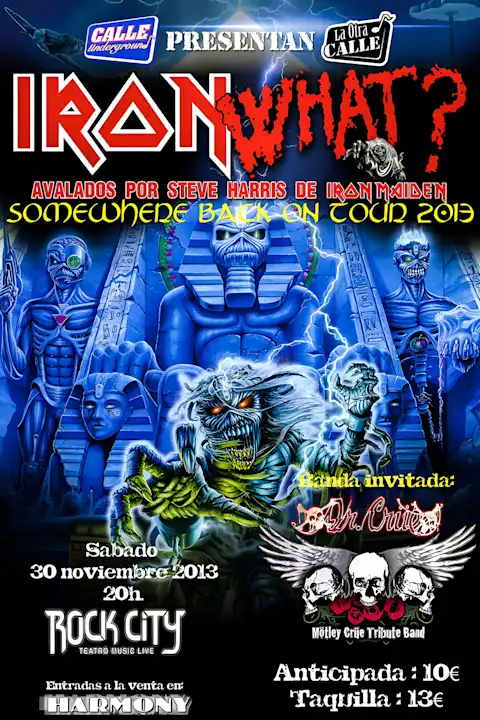 Vintažinis Iron Maiden (7) koncerto plakatas – vintažinis koncerto plakatas | Framein