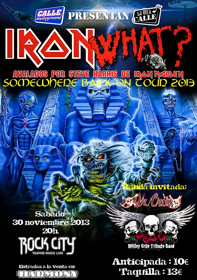Vintažinis Iron Maiden (7) koncerto plakatas – vintažinis koncerto plakatas | Framein