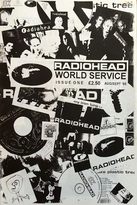 Vintažinis Radiohead koncerto plakatas – vintažinis koncerto plakatas | Framein