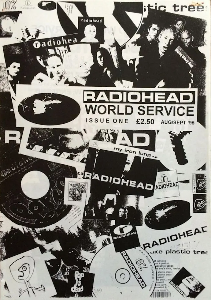 Vintažinis Radiohead koncerto plakatas – vintažinis koncerto plakatas | Framein