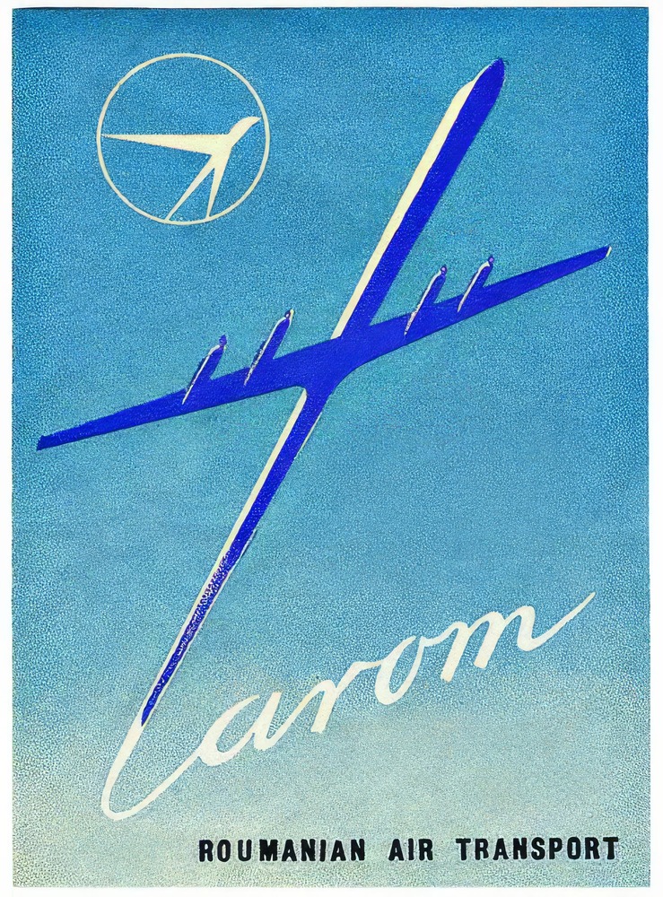 Vintažinis kelionių plakatas Tarom 1955 – vintažinis kelionių plakatas | Framein