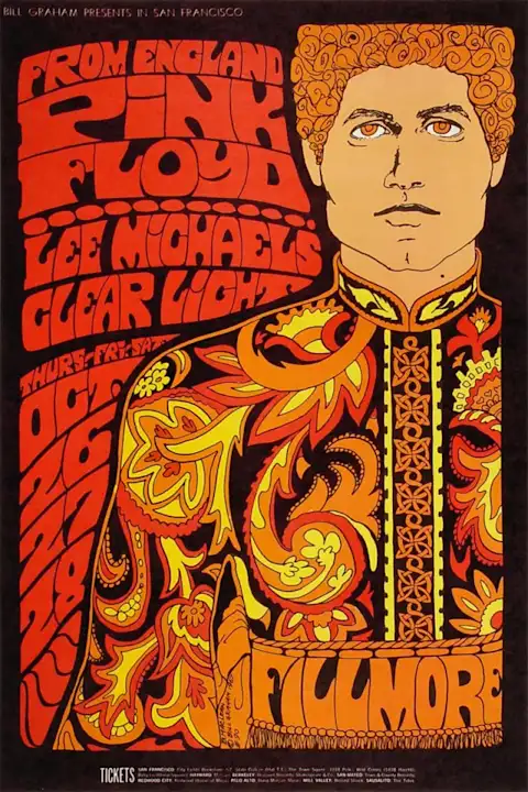 Vintažinis Pink Floyd (6) koncerto plakatas – vintažinis koncerto plakatas | Framein
