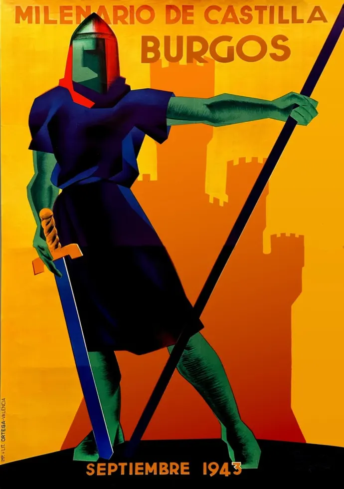 Vintažinis kelionių plakatas Burgos 1943. – vintažinis kelionių plakatas | Framein