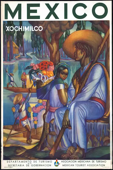 Vintažinis kelionių plakatas Mexico 1950 – vintažinis kelionių plakatas | Framein