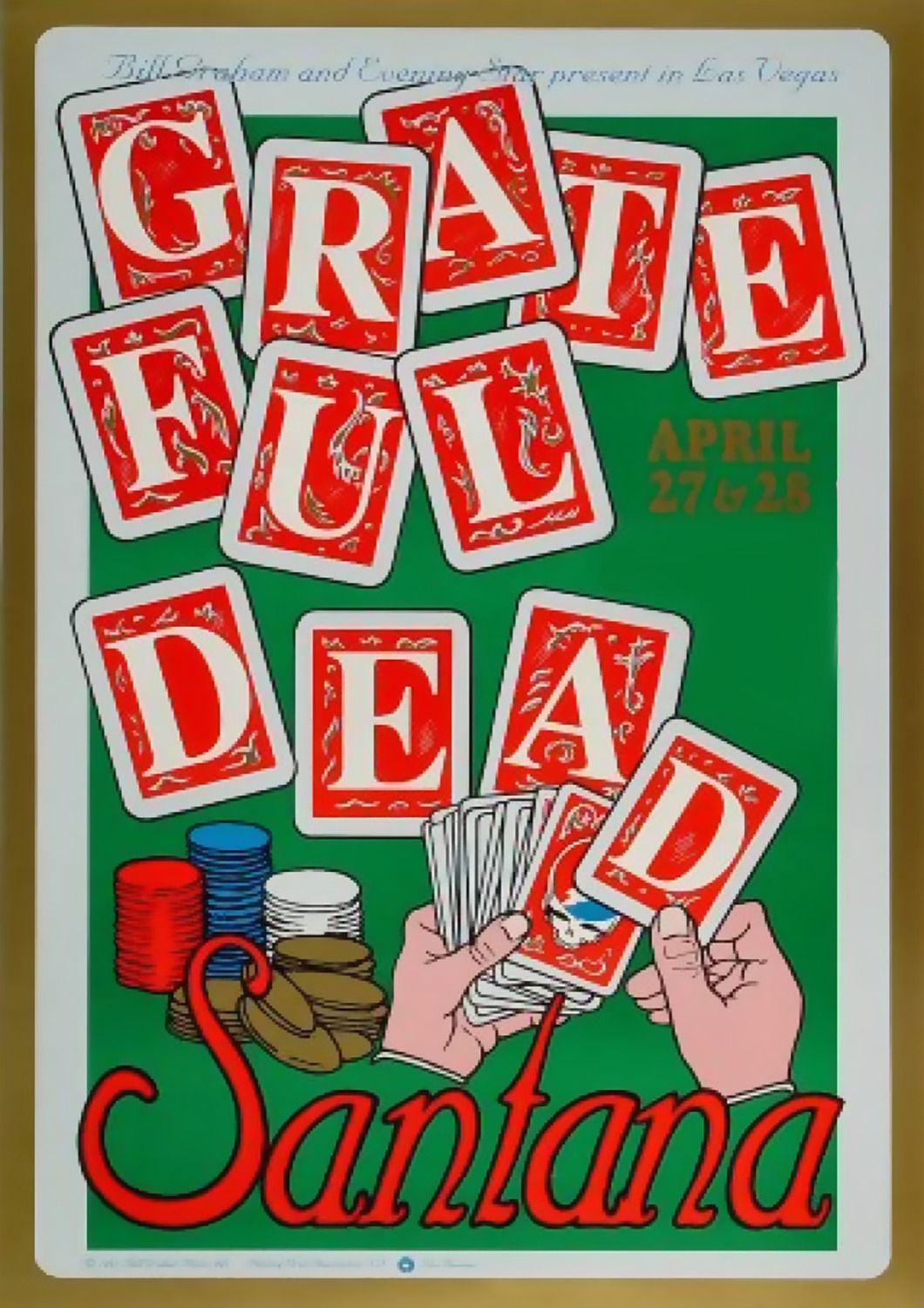 Vintažinis Greatful Dead (8) koncerto plakatas – vintažinis koncerto plakatas | Framein