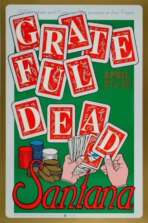 Vintažinis Greatful Dead (8) koncerto plakatas – vintažinis koncerto plakatas | Framein