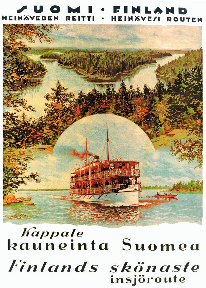 Vintažinis kelionių plakatas Finland 4 – vintažinis kelionių plakatas | Framein