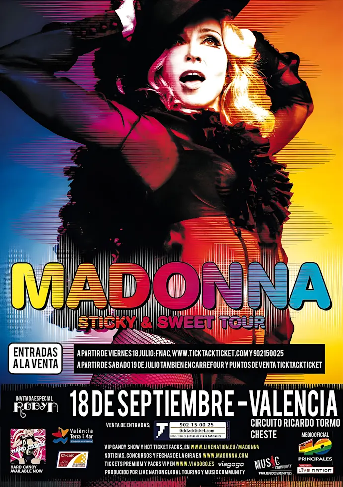 Vintažinis Madonna (3) koncerto plakatas – vintažinis koncerto plakatas | Framein