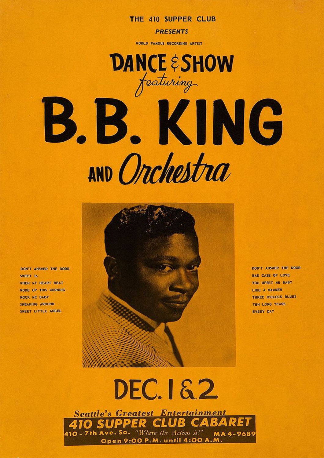 Vintažinis B.B. King koncerto plakatas – vintažinis koncerto plakatas | Framein