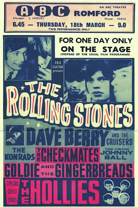 Vintažinis The Rolling Stones (11) koncerto plakatas – vintažinis koncerto plakatas | Framein